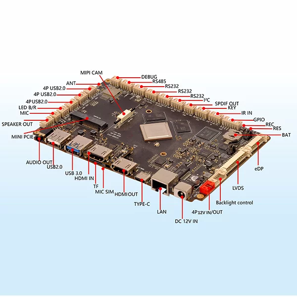 Android ARM board Rockchips RK3399 4GB 16GB ROM